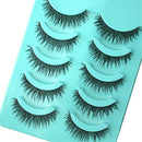 5Pair Artificial Long Thick Eyelashes Lot Natural Looking Extension Wings Fiber