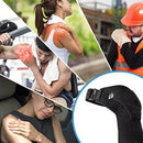 Black Adjustable Sport Effective Single Brace Shoulder Support Strap Bandage