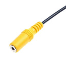 27cm 3.5mm Female Audio Port to RCA Male Plug Adapter Connector Cable Wire A