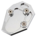 Sliver Side Stand Enlarge Kickstand Extension Pad For YAMAHA MT-07 14-15