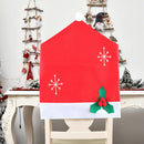 Christmas Hat Xmas Dinner Chair Covers Stool Back Case Home Decor (Red) A