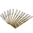 Hex Shank Twist Drill Set HSS13 Piece Set 1.5-6.5mm Twist Drill Bit gfd CHC