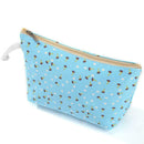 Portable Flower Floral Pen Bag Cosmetic Storage Travel Stationery Pouch (A) A