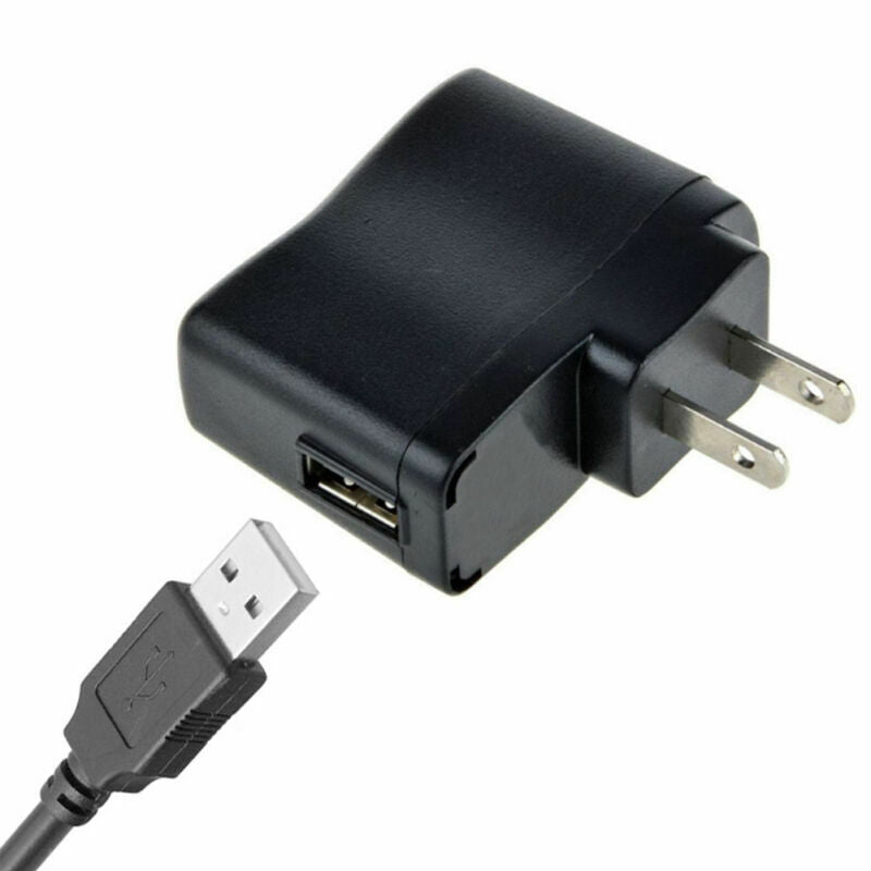 2 Pin Plug Power Adapter Charger For AC 110V-240V O1E5 500mA USB DC Xmas to N5C7