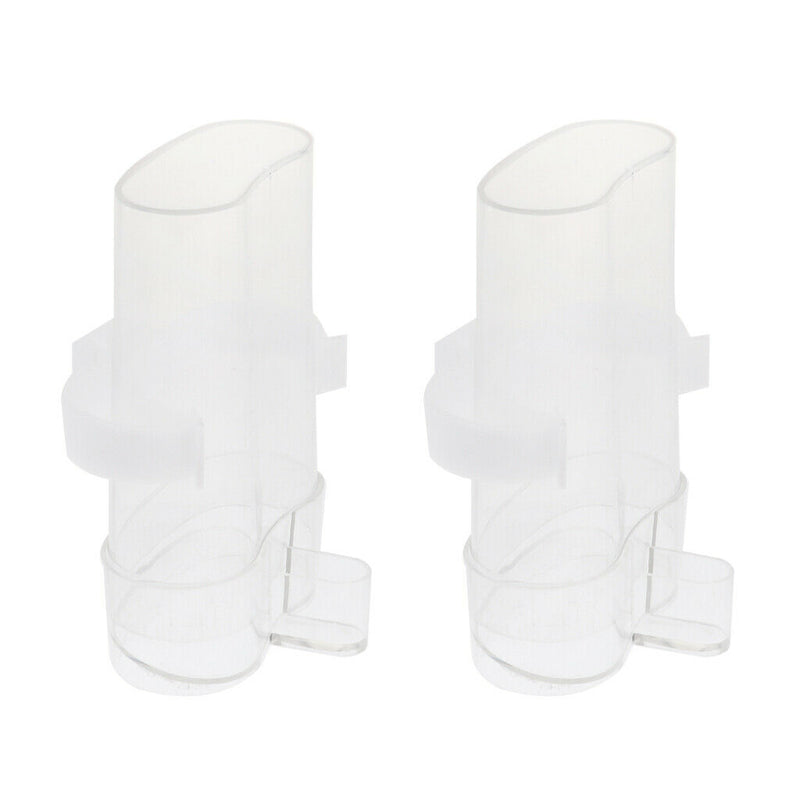 2 Pack Bird Waterer Bird Feeders, Bird Feed Water Dispenser, Clear Pet Feeder