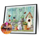 Full Drill Diamond Painting Gardening Cross Stitch Embroidery Kit Picture A