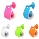 Fad Holder Roll Paper Tissue Box Sucker Toilet Paper Bathroom Wall Mounted <