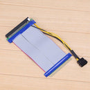 16X to 16X Power PCI-E Riser Extension Ribbon Cable for PCI Express Card Adapter