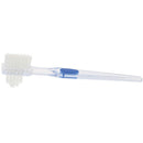 Double Sided Denture Brush Ultra Soft Bristle Head False Teeth Toothbrush Orâ„–[