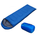 Outdoor Camping Ultralight Warm Sleeping Bag for Travel Hiking (Blue)
