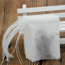 100x Tea Filter Bags Empty Drawstring Disposable Tea Infuser Teabags 7x9.5cm