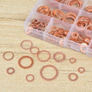 300Pcs Flat Ring Washer Assortment Copper Plain Washers Assortment Set with