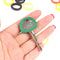 50Pcs Hollow Multi Color Rubber Soft Keys Locks Cap Topper Keyring Elastic C Nw