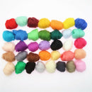 36Pcs Needle Felting Natural Collection For Animal Projects Soft Wool DIY