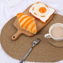 2pcs Drink Cup Placemats Non-slip Insulation Anti-hot for Kitchen Dining Table