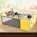 2 Pcs Pet Cat Scratcher Corrugated Paper Box Scratching Pads For Resting