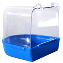 1Pc Plastic Bird Water Bath Box Bathtub Parrot For Parakeet Lovebird Finch  I4O2