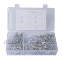 360pcs  Rivets Assortment Box of 120pcs Domed, Open End 3.2mm 4.0mm 5.0mm