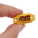 Mountable XT60 Male Plug Connector For Racing Models Fixed Board DIY Spare SEAU