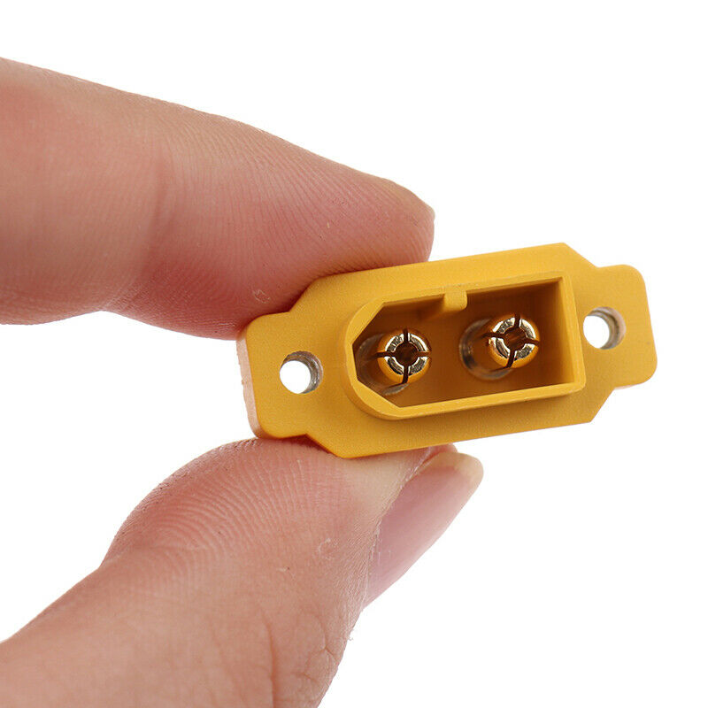 Mountable XT60 Male Plug Connector For Racing Models Fixed Board DIY Spare SEAU