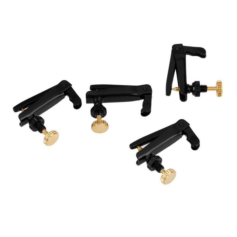 4pcs Violin Fine Tuner Adjuster with Copper Plating Screws for 3/4 4/4 Size