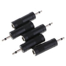 3.5mm 1/8" Male Mono to 6.35mm 1/4" Female Jack Audio Converter 5Pcs/set