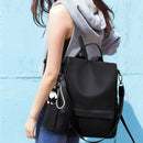 Waterproof Women Backpack Capacity Oxford Cloth Storage Anti Theft Solid