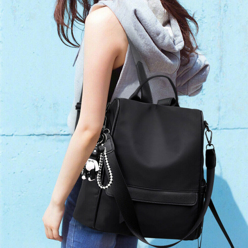 Waterproof Women Backpack Capacity Oxford Cloth Storage Anti Theft Solid