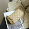Fashion Lattice Pattern Women Handbag Chain Shoulder Underarm Bag (Khaki)