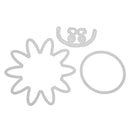 3pcs DIY Sun Cutting Dies Scrapbooking/Photo Album Embossing Metal Stencils