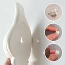 Modern White Ceramic Sea Shell Conch Flower Vase Wall Hanging Home Decor Li I2W6