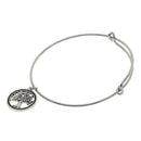 30x Alloy Round Tree Tags Pendant Charms Necklace Bracelet Jewelry Findings