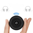 Black Wireless Multi Points Bluetooth Audio Transmitter Splitter Music Adapter