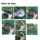Wind Spinner Stabilizer Gazing Ball Spiral Tail Cyclone Yard , Red Heart