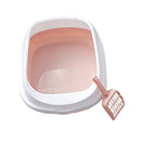 2Pcs 16'' Open Top Cat Litter Box Cats Litter Box