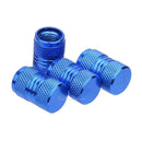 4pcs Aluminum Alloy Auto Car Tire Tyre Wheel Valve Stem Caps Dust Covers Blue