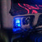 Car Auto Truck Boat Blue LED 12V&24V Dual USB Charger Backlit UTV Rocker KIO
