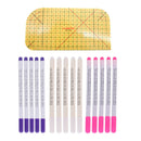 Clothing Sewing Craft Hot Iron Ruler Quilting Dressmaking Hemmer Soluble Pen