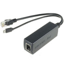 Active POE Splitter Power USB 4 Over Ethernet 48V to 5V 2.4A Micro Raspberry LJ