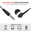 Single Side Universal 3.5mm Headset In Ear Mono Wire Earbud Earphone Headphone