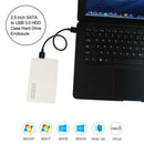 2.5 inch SATA to USB 3.0 HDD Case Hard Drive Enclosure for SSD HDD (White) A
