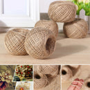 100M/Roll Natural Linen Burlap Twine Hemp Ropes Cord Strings Hessian Decor Kits