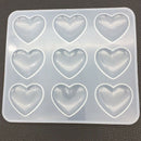 1Pc 9-Even Heart Shape Silicone Cake Mold Diy Chocolate Baking Utensil Cake