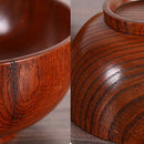 3pcs Natural Healthy Wooden Bowl Soup Noodle Children Fruit Rice Bowl Tableware
