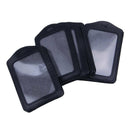 15 Pcs Vertical style Black Artificial leather business ID badge card holde