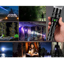 Super Bright Flashlight Torch Rechargeable LED Torch USB Red Light