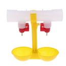 10x Double Feeder Drinker Chicken Drinking Fountain Cup Chickens Hens Ducks