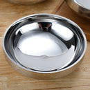 Stainless Steel Bowl For Noodle Udon Ramen Rice Double Insulated Dish 21cm