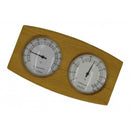 Modern Wooden Hygrothermograph - Thermometer & Hygrometer, Sauna