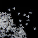 500 Clear Rubber Bullet Clutch Earring Safety Backs Ear Nuts Earring Keeper A0D4